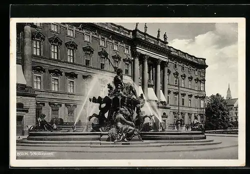 AK Berlin, Neptun- Schlossbrunnen