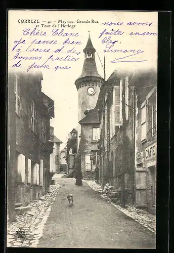 AK Meymac, Grande Rue et Tour de l`Horloge