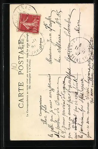 AK Donzenac, l`Eglise et la Mairie