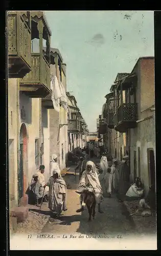 AK Biskra, La Rue des Ouled-Nails