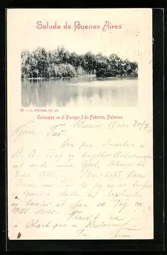 AK Buenos Aires, Estanque en el Parque 3 de Febrero, Palermo