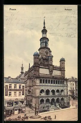 AK Posen, Blick auf das Rathaus