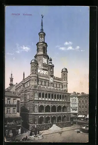 AK Posen, Blick auf das Rathaus