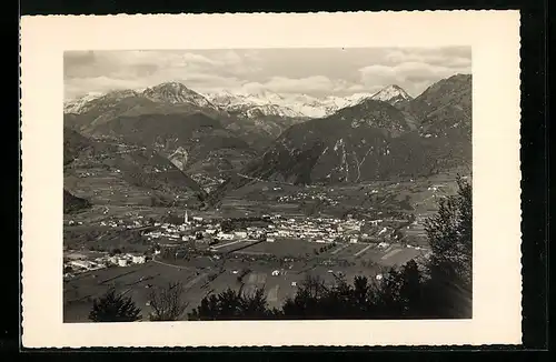 AK Tolmin, Ortsansicht mit Kirchturm