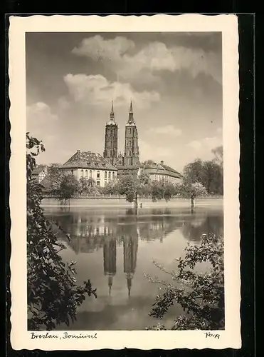 AK Breslau, Blick auf die Dominsel