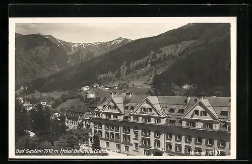 AK Bad Gastein, Blick auf Hotel Bellevue