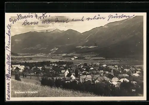 AK Steinfeld i. Drautale, Ortsansicht mit Kirche