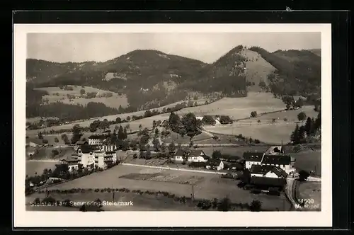 AK Steinhaus a. Semmering /Steiermark, Ortsansicht bei Tag