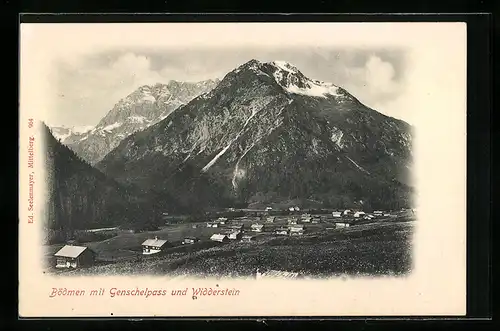 AK Baad, Bödmen mit Genschelpass und Widderstein