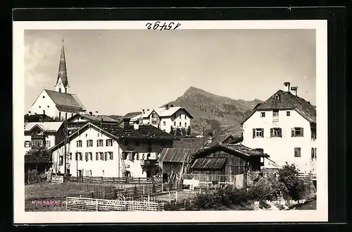 AK Kirchbichl, Teilansicht mit Bergspitze