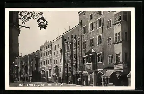 AK Rattenberg am Inn, Strassenpartie mit Manufaktur Grete Einberger