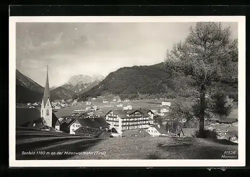 AK Seefeld an der Mittenwaldbahn, Ortspartie