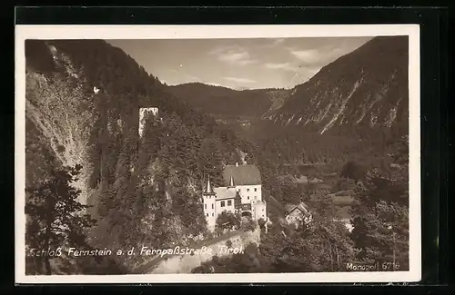 AK Fernstein a. d. Fernpassstrasse, Schloss Fernstein