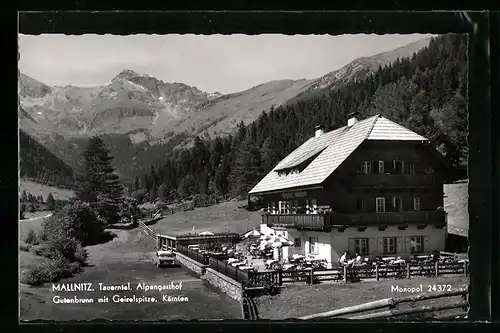 AK Mallnitz, Alpengasthof Gutenbrunn mit Geiselspitze