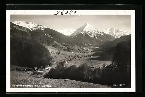 AK Au i. Bregenzer Wald /Vorarlberg, Panorama