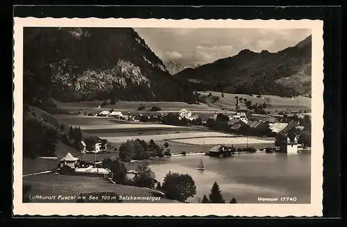 AK Fuschl am See, Salzkammergut, Panorama