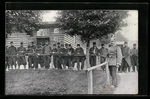 AK Kriegsgefangene Franzosen