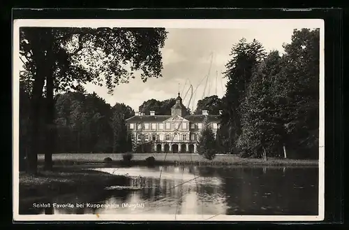 AK Rastatt, Blick auf Schloss Favorite