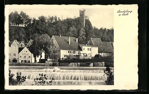 AK Landsberg a. Lech, Hotel Zederbräu von Gg. Hösl