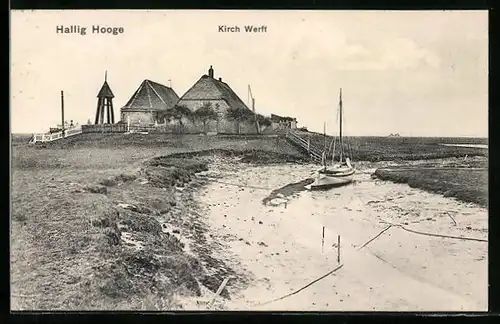 AK Hallig Hooge, Kirch Werft