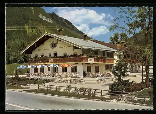 AK Ramsau bei Berchtesgaden, Cafe-Fremdenheim Haus Baltram