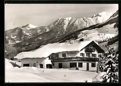 AK Hirschegg /Kleinwalsertal, Sportheim Schönegg R. Gmeiner im Winter