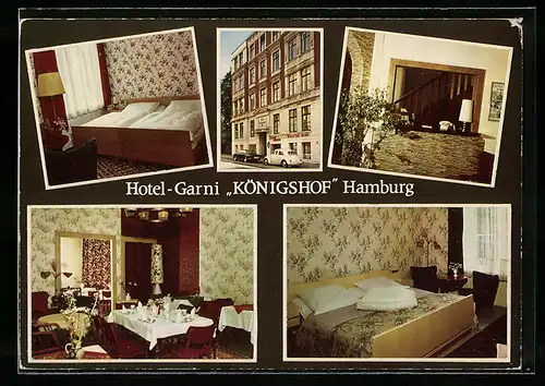 AK Hamburg, Hotel-Garni Königshof H. u. U. Baecker, Pulverteich 18