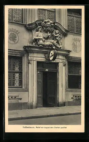 AK Leipzig, Kaffeebaum, Relief, Fleischergasse 4