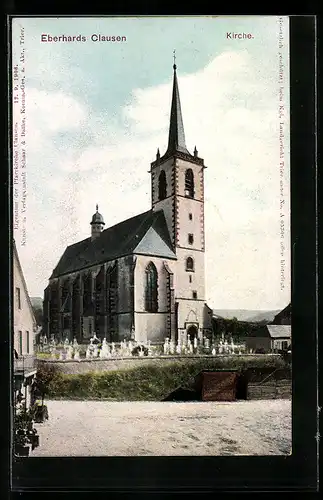 AK Eberhards Clausen, Kirche mit Friedhof