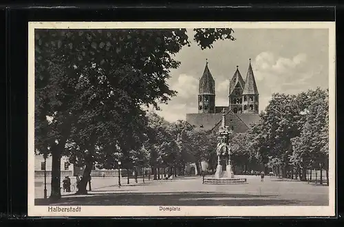 AK Landpoststempel Siedlung am Goldbach /Halberstadt Land