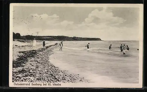 AK Landpoststempel Kleinwaabs /Eckernförde Land