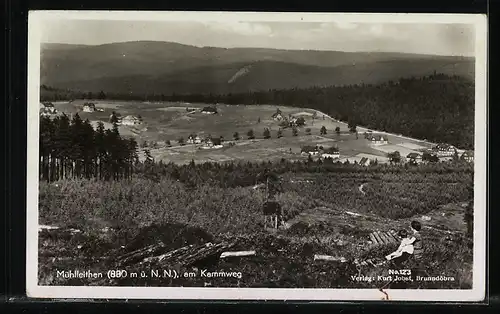 AK Landpoststempel Mühlleithen über Auerbach /Vogtland