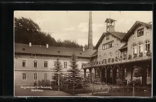 AK Landpoststempel Augustusbad /Radeberg Land