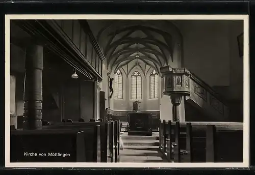 AK Landpoststempel Möttlingen über Calw