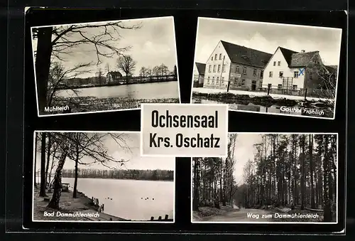 AK Landpoststempel Ochsensaal über Oschatz 1