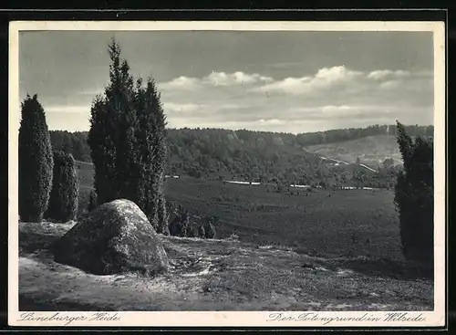 AK Landpoststempel Uhlenbusch über Harburg-Wilhelmsburg