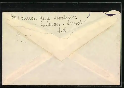 Briefumschlag Landpoststempel Mochlitz Lieberose Land