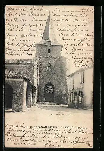 AK Castelnau Rivière Basse, Eglise du XV siècle