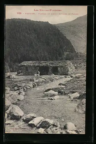 AK Barèges, Plateau de Lienz, Cabanes de Patres