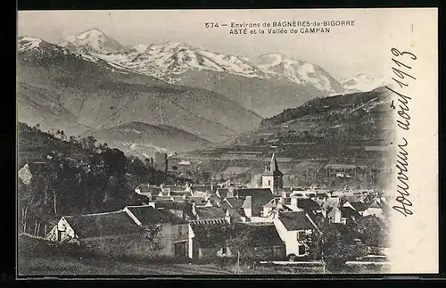 AK Asté, Vue générale et la Vallée de Campan