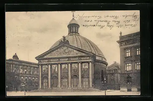 AK Berlin, Bebelplatz, Ansicht der Hedwigskirche