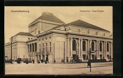 AK Berlin-Charlottenburg, Deutsches Opernhaus