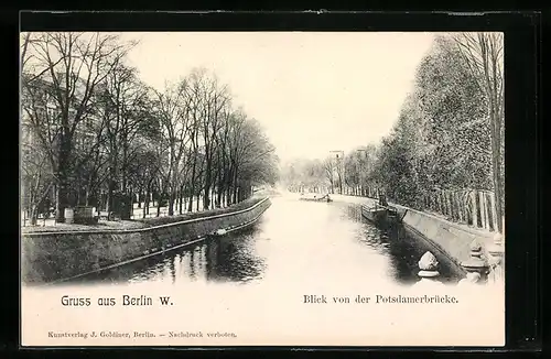 AK Berlin-Tiergarten, Blick von der Potsdamerbrücke