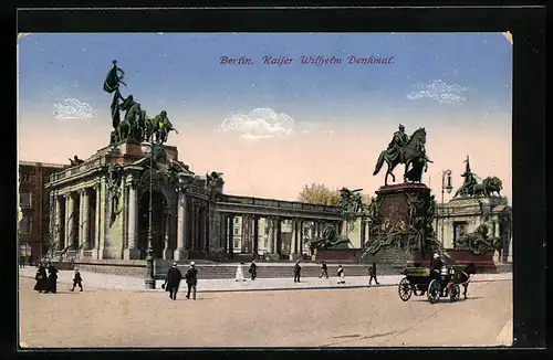 AK Berlin, Kaiser Wilhelm-Denkmal