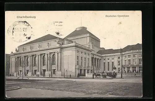 AK Berlin-Charlottenburg, Deutsches Opernhaus