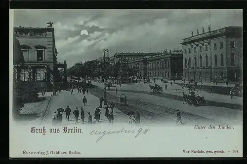 Mondschein-AK Berlin, Unter den Linden