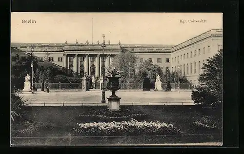 AK Berlin, Kgl. Universität, Unter den Linden