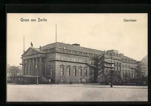 AK Berlin, Blick auf Opernhaus