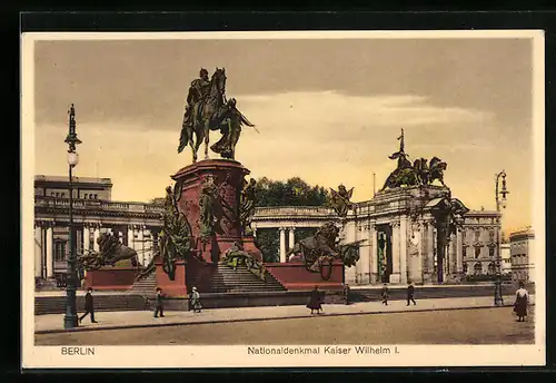 AK Berlin, Nationaldenkmal Kaiser Wilhelm I.