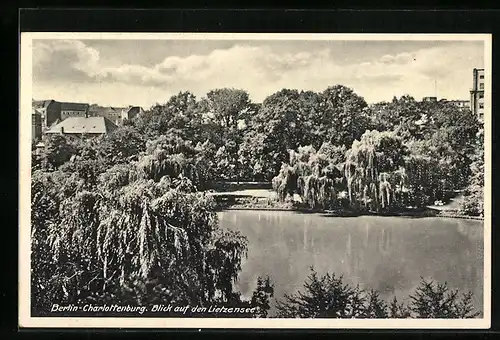 AK Berlin-Charlottenburg, Blick auf den Lietzensee